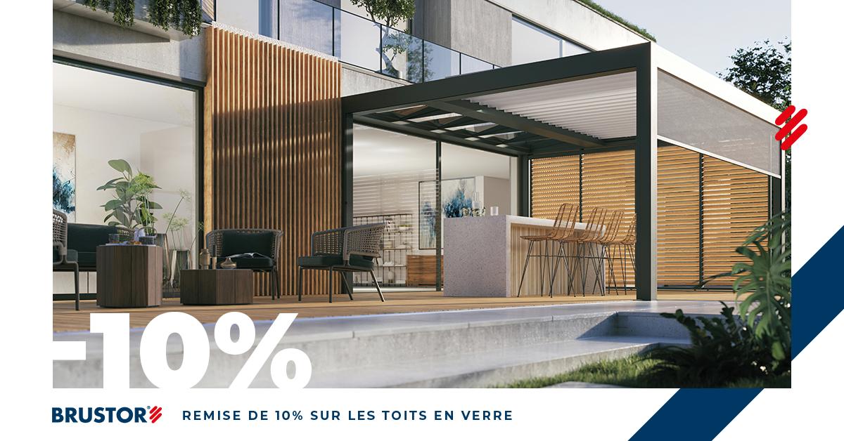 promotions pergolas toit en verre brustor